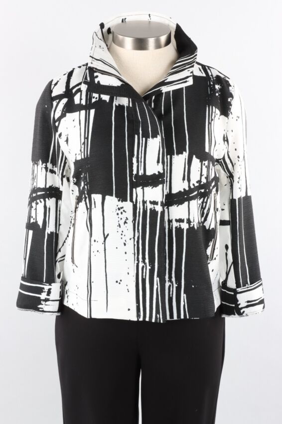 Biker Jacket - Black & White