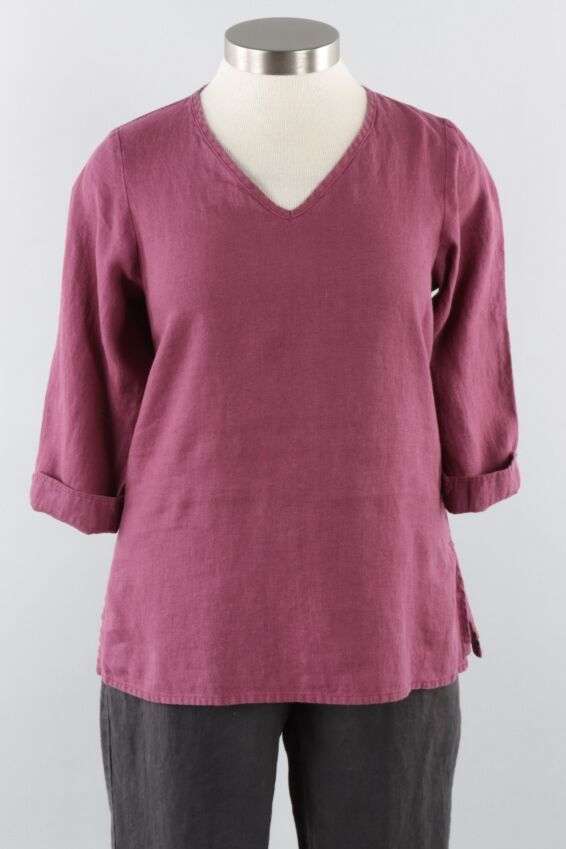 V Pullover - Sangria