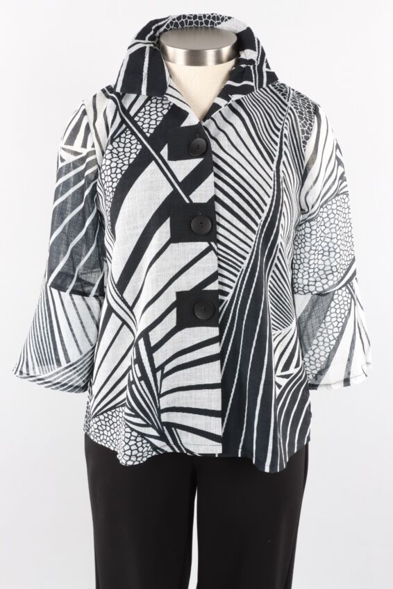 Patch Jacket - Black & White