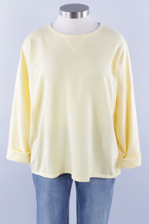 Stretch Terry Sweatshirt - Macaroon