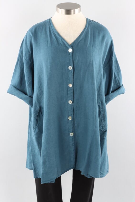 Button Down Jacket - Tea