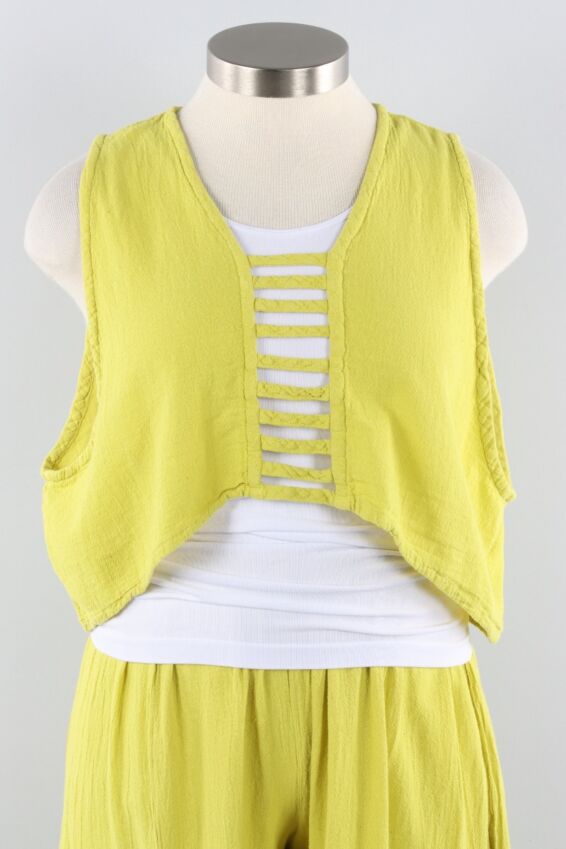 Shutter Top - Lime