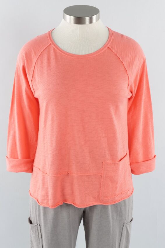 Pocket Pullover - Papaya
