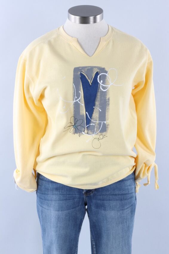 Tie Pullover Plus - Butter Heart