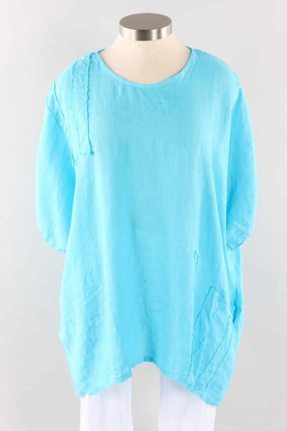 Patch Tunic - Turquoise