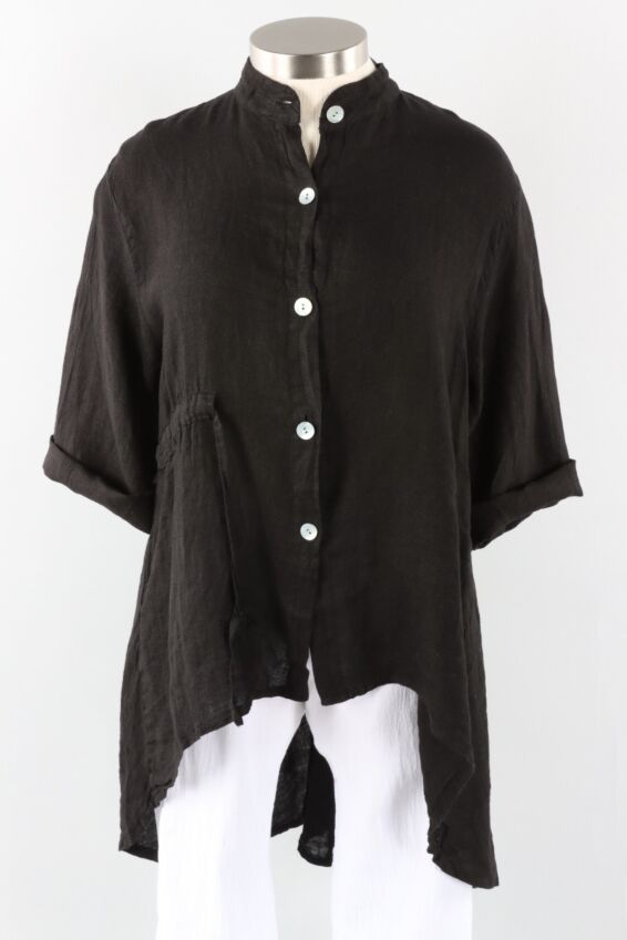 High/Low Jacket - Black