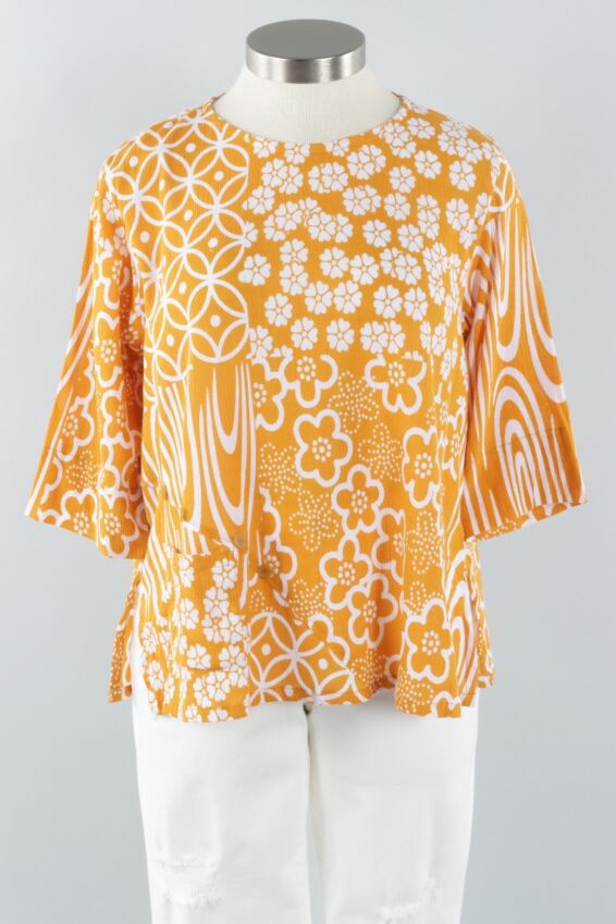 Button Blouse - Mustard Patch Swatch