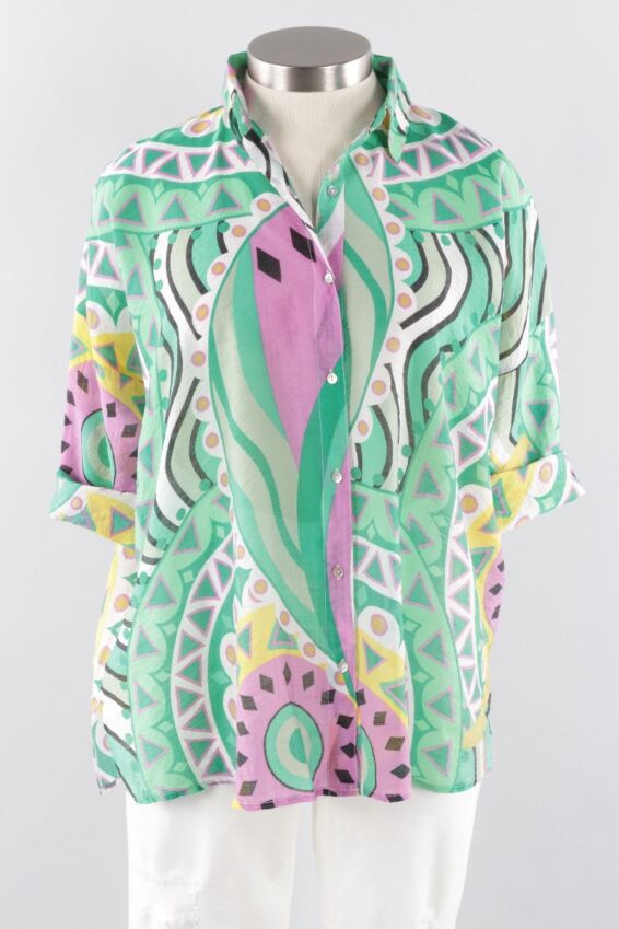 Button Blouse - Amalfi