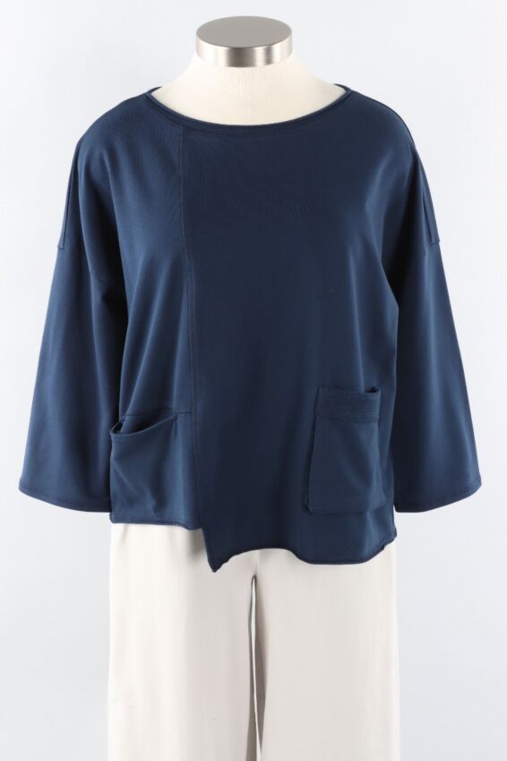 Kick Back Pullover - Navy