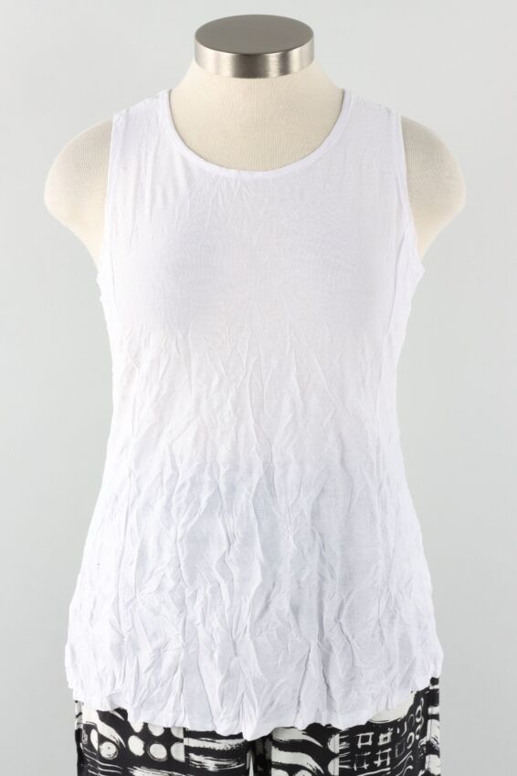 Crushed Tank - White