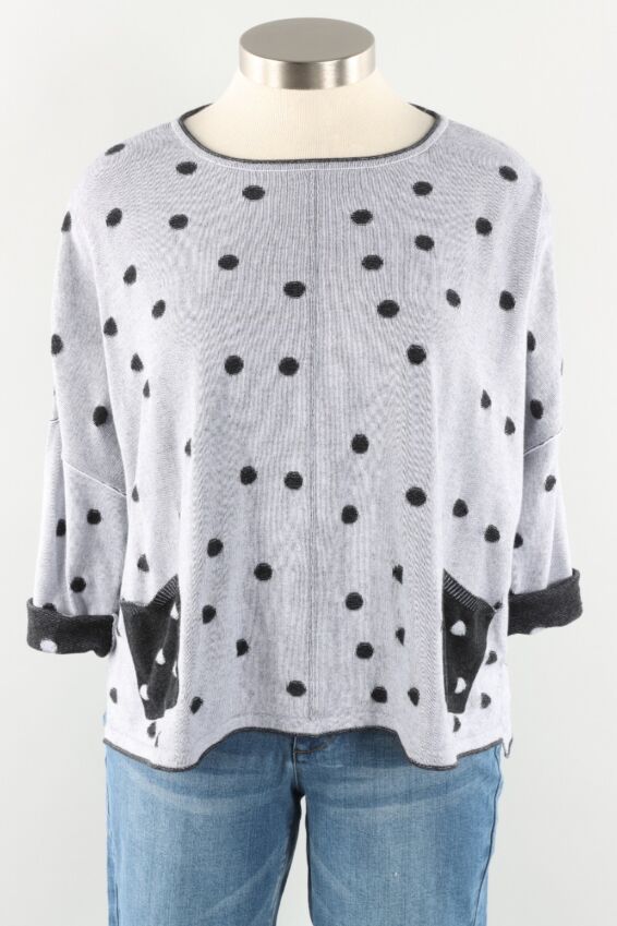 Drop Shoulder Pullover - Black