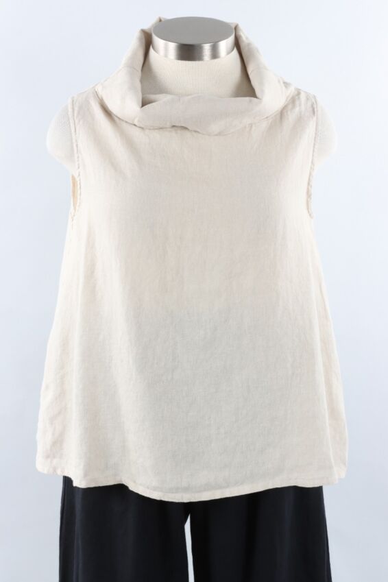 Etta Tank - Tapioca Light Linen