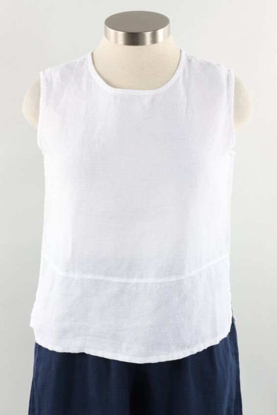 Basic Tank - White Light Linen