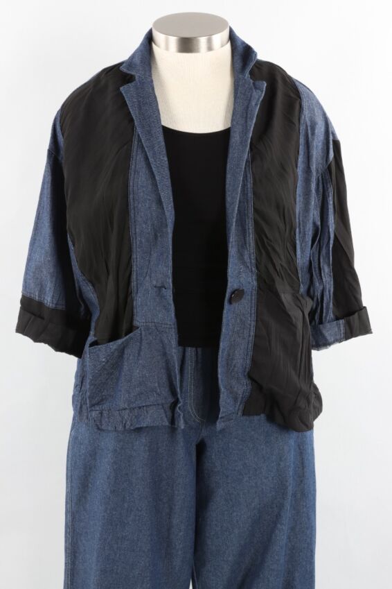 Crinkle Jacket - Denim