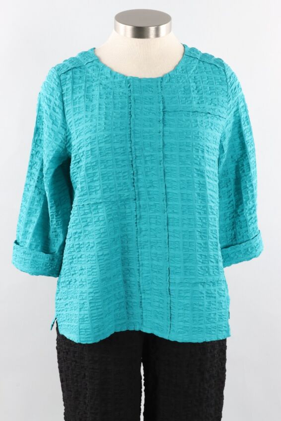 Mixed Seam Pullover - Lake Pucker