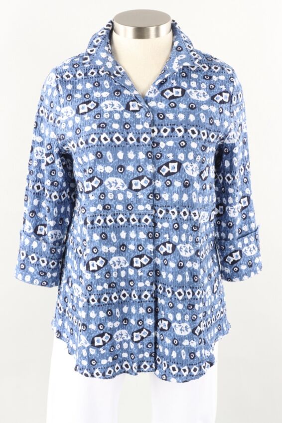 Hidden Placket Shirt - Twilight