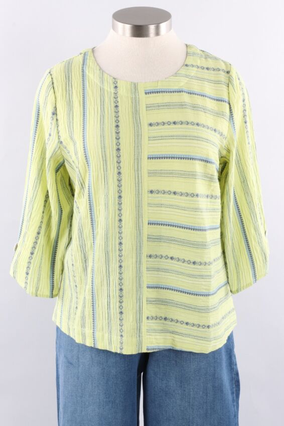 Button Back Pullover - Aloe Coastal Boho