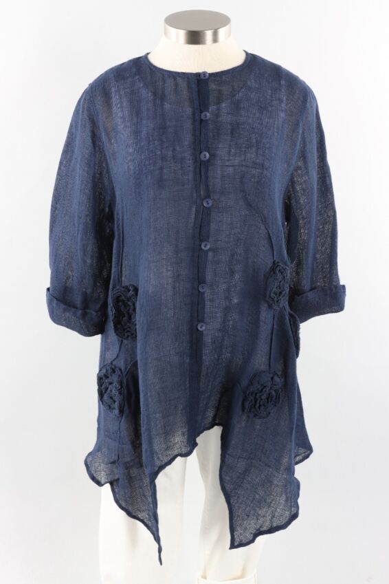 Rose Jacket Plus - Navy