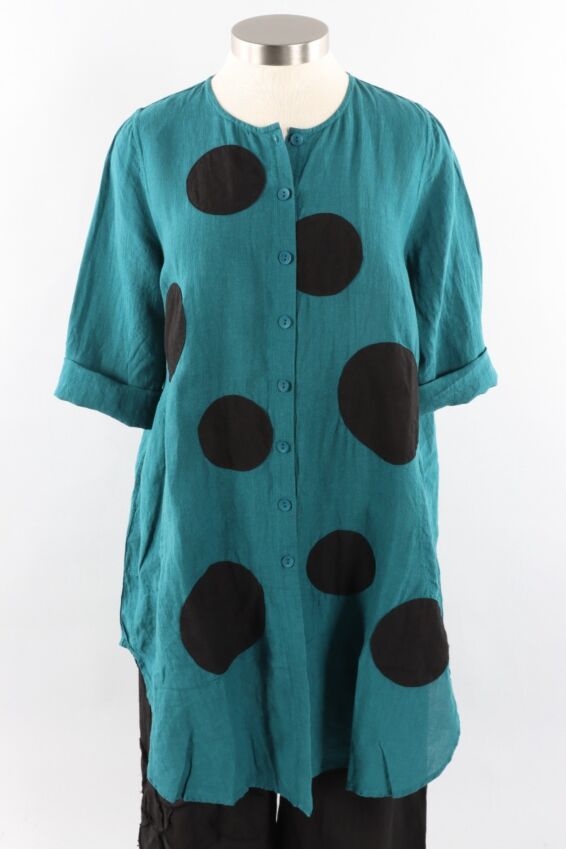 Duster - Teal & Black