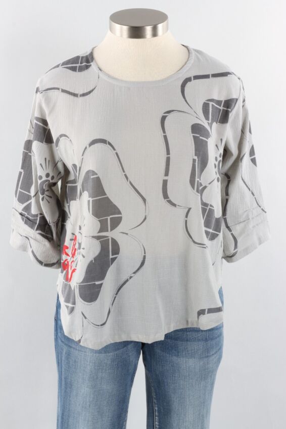 Essential Blouse - Silver Mosaic