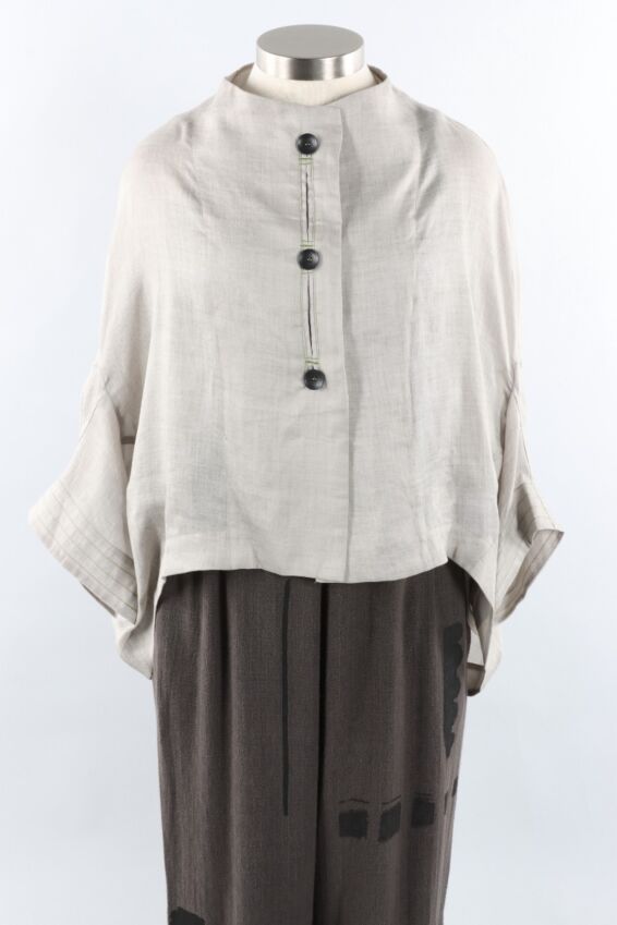 Linen Jacket - Light Grey