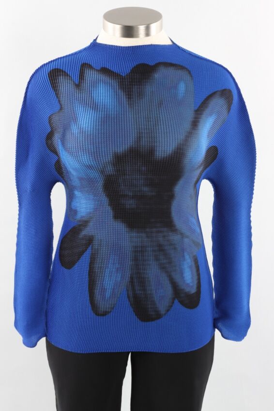 Flower Top - Cobalt