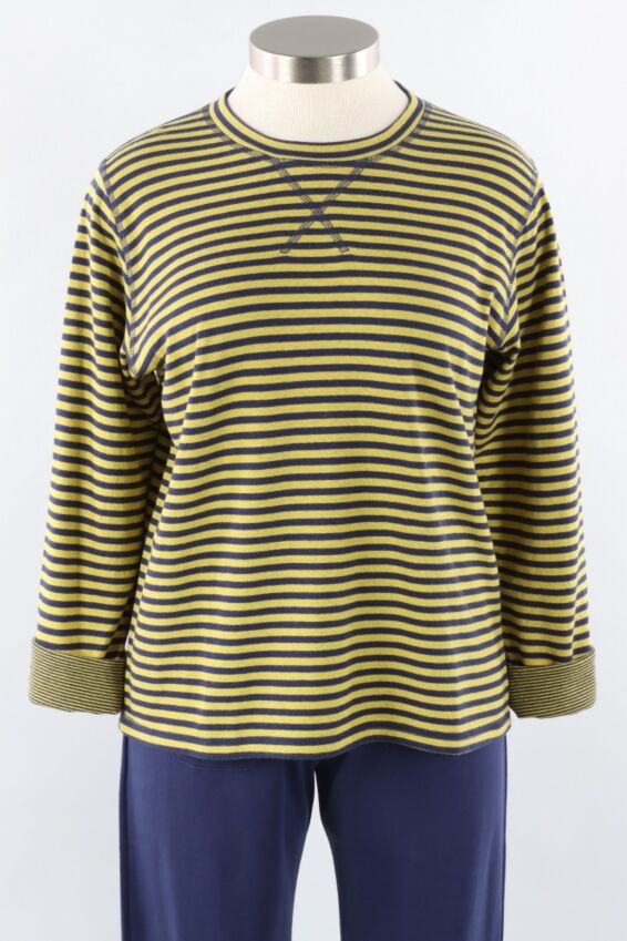 Reversible Basic Tee - Navy & Lime