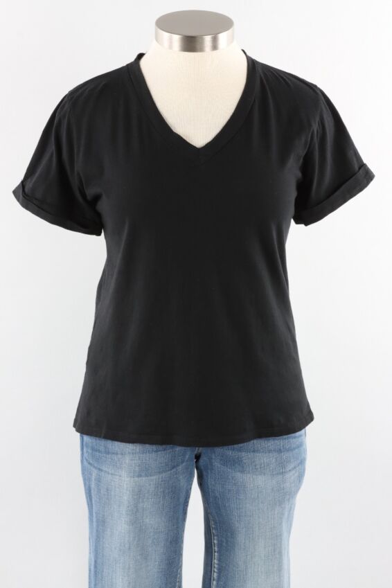 V-Neck Tee - Black