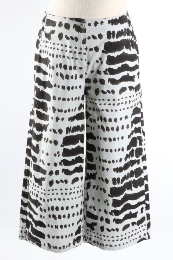 Crop Pant - Silver & Black