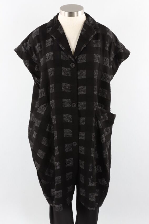 Cap Sleeve Jacket - Black