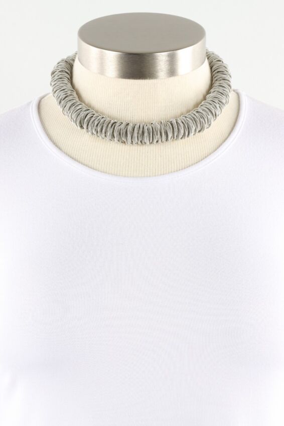 Spring Ring Necklace - Silver  