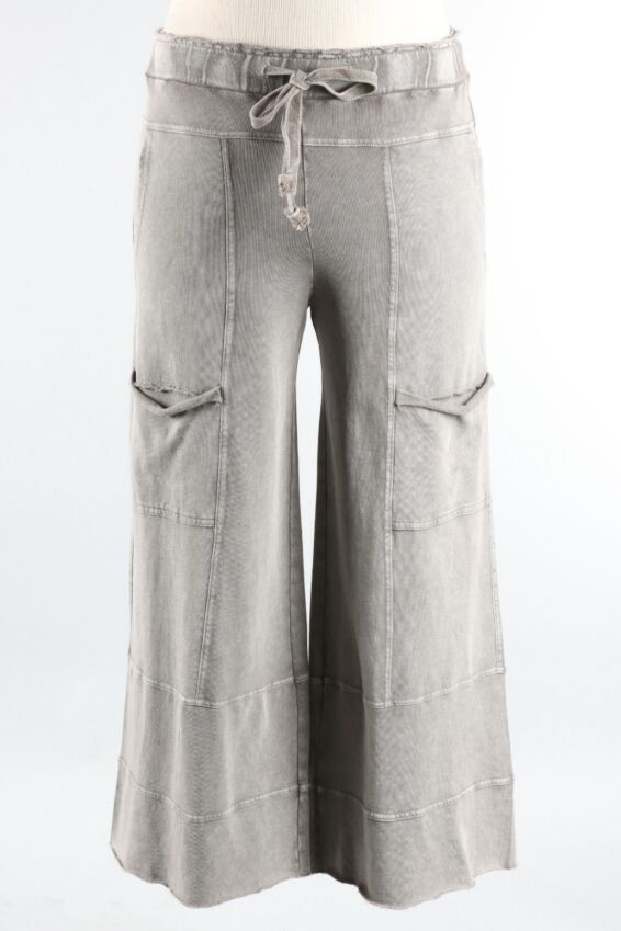 Drawstring Pocket Pant - Ash