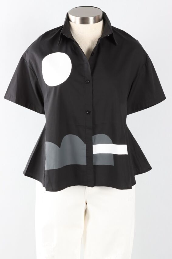 Button Top - Black 