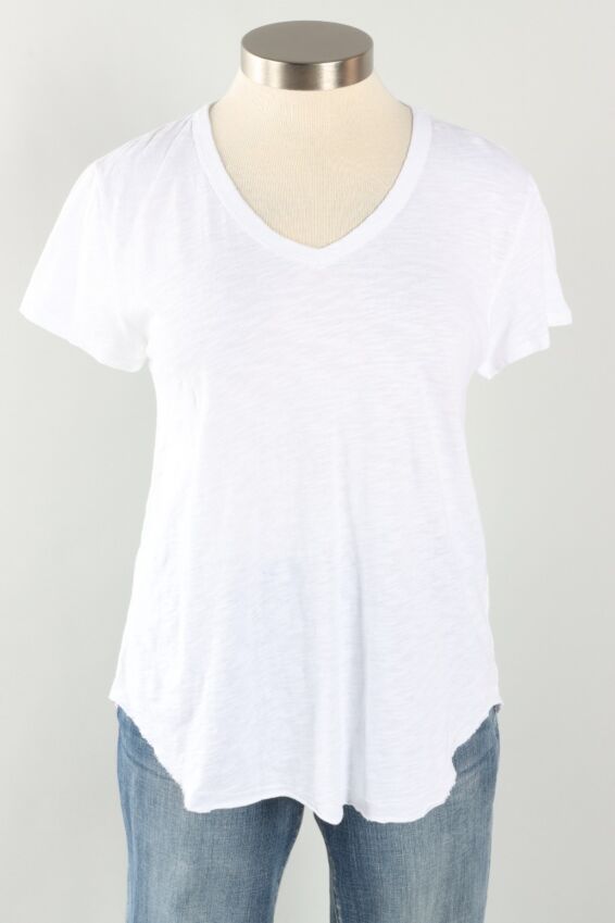 V-Neck Tee - White