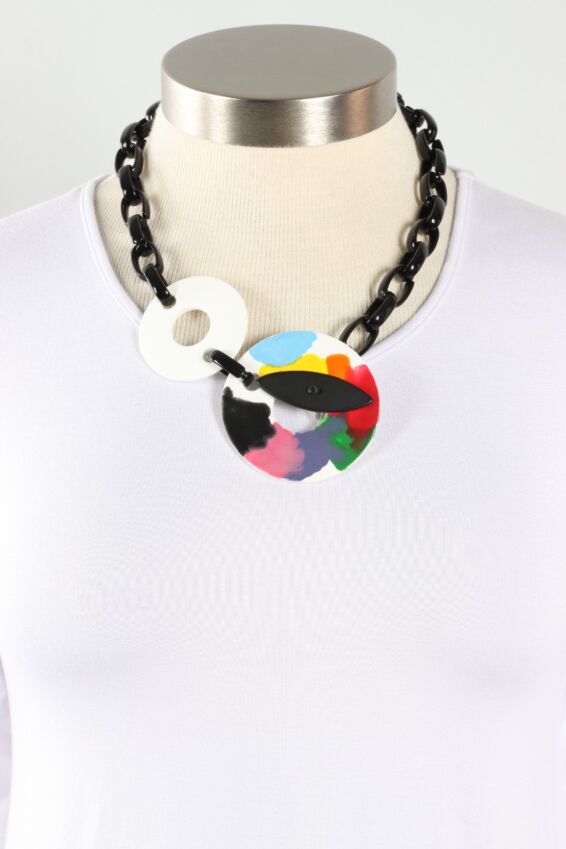 Chain Toggle Necklace - Multi 