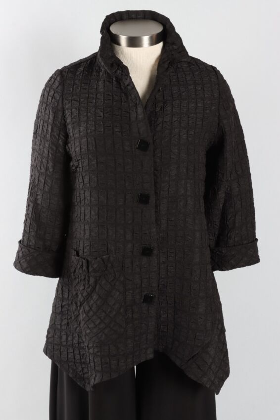 Wire Collar Jacket - Black