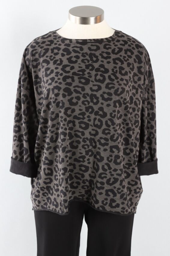 Boxy Tee - Leopard