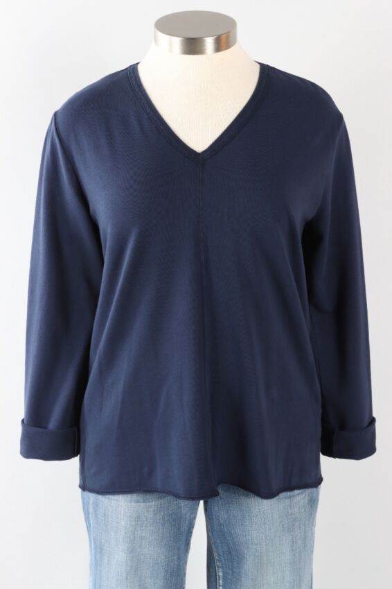 Raw Edge Pullover - Nebula