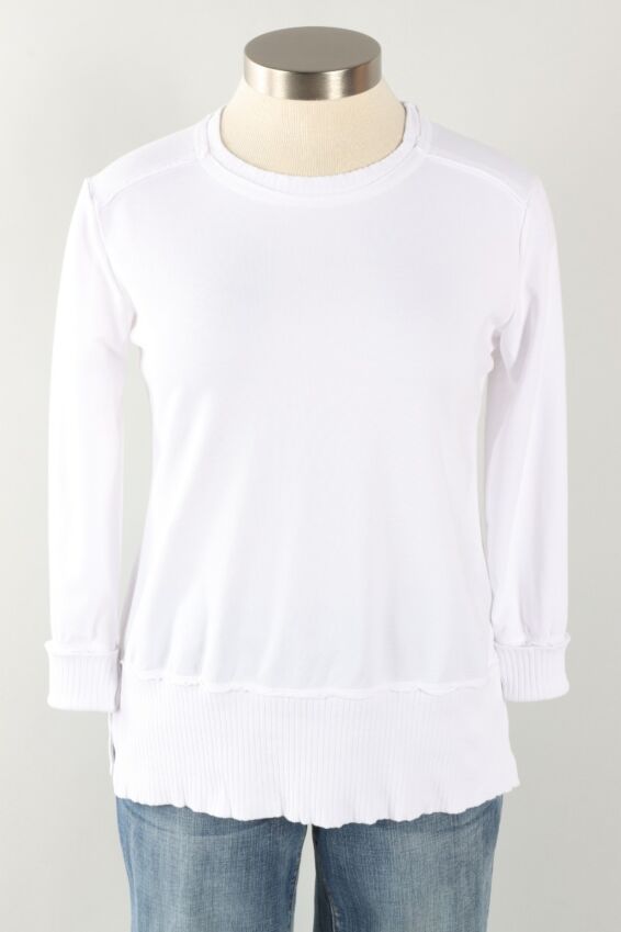 Split Tunic Plus - White