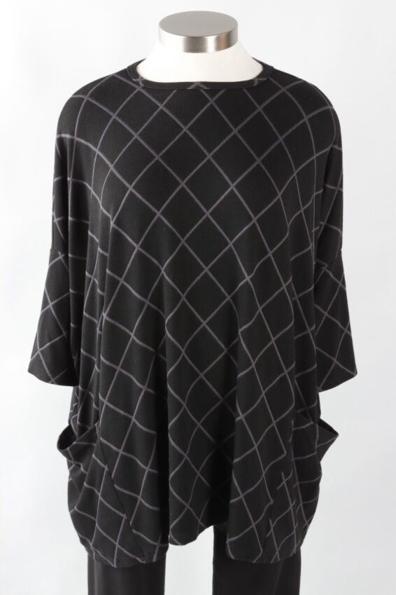 Osize Pullover - Anthracite Diamond