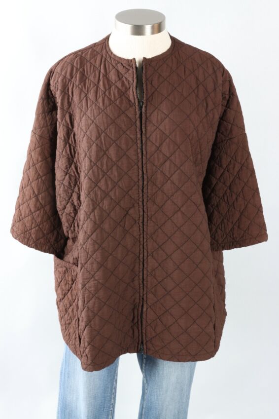 Osize Zip Jacket - Saddle