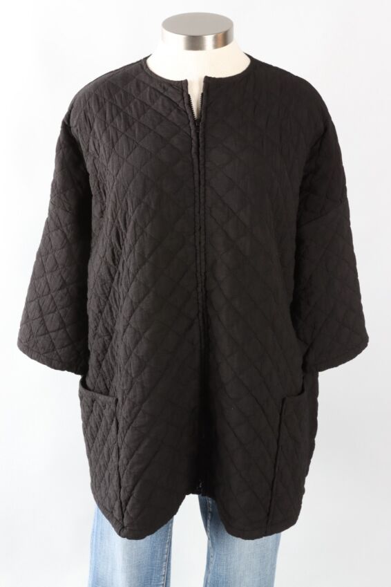 Osize Zip Jacket - Black