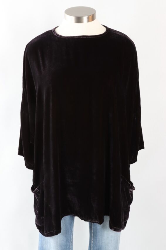 Osize Pullover - Anthcite Velvet 