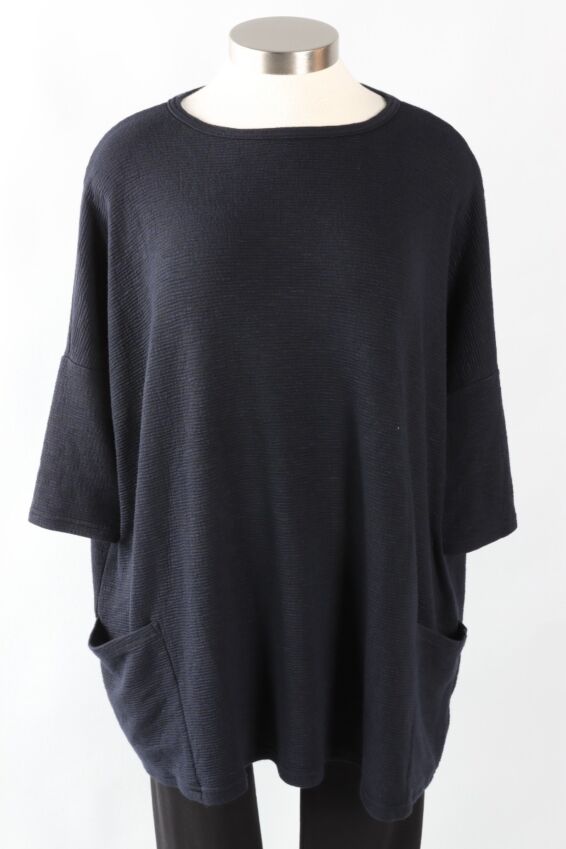 Osize Pullover - Night Crimped Fabric
