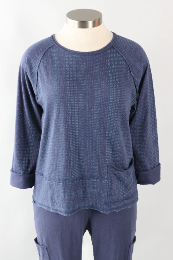 Pocket Pullover - Navy Kaleidoscope
