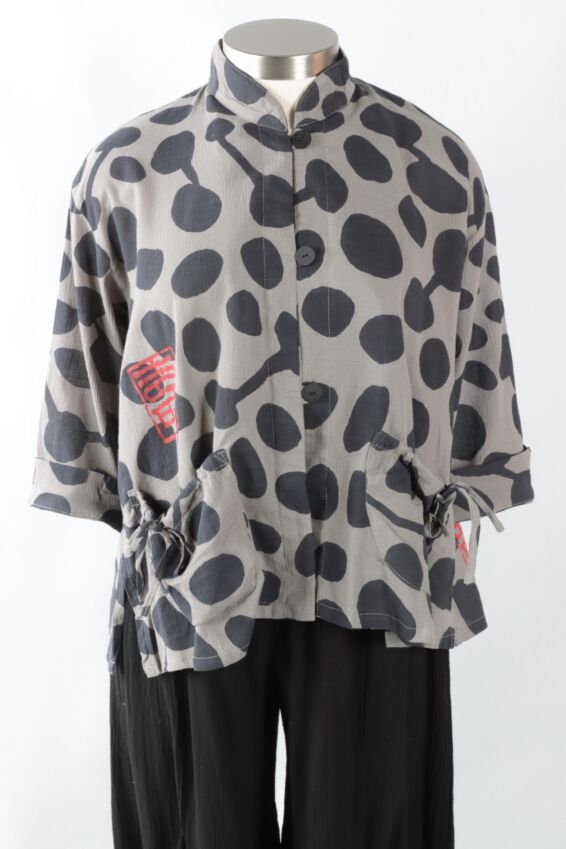 Patch Pocket Jacket - Grey Dot