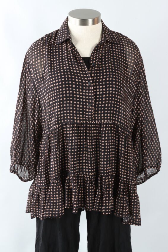 Ruffle Tunic - Dots