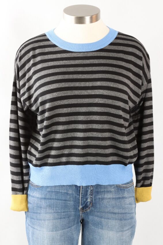 Stripes Sweater - Grey Multi