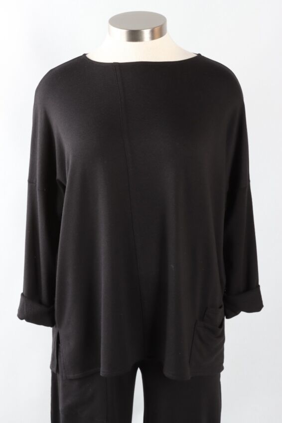 Lounge Around Pullover - Black