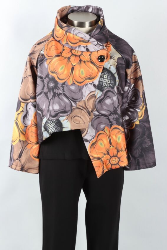 Flower Jacket - Grey Multi